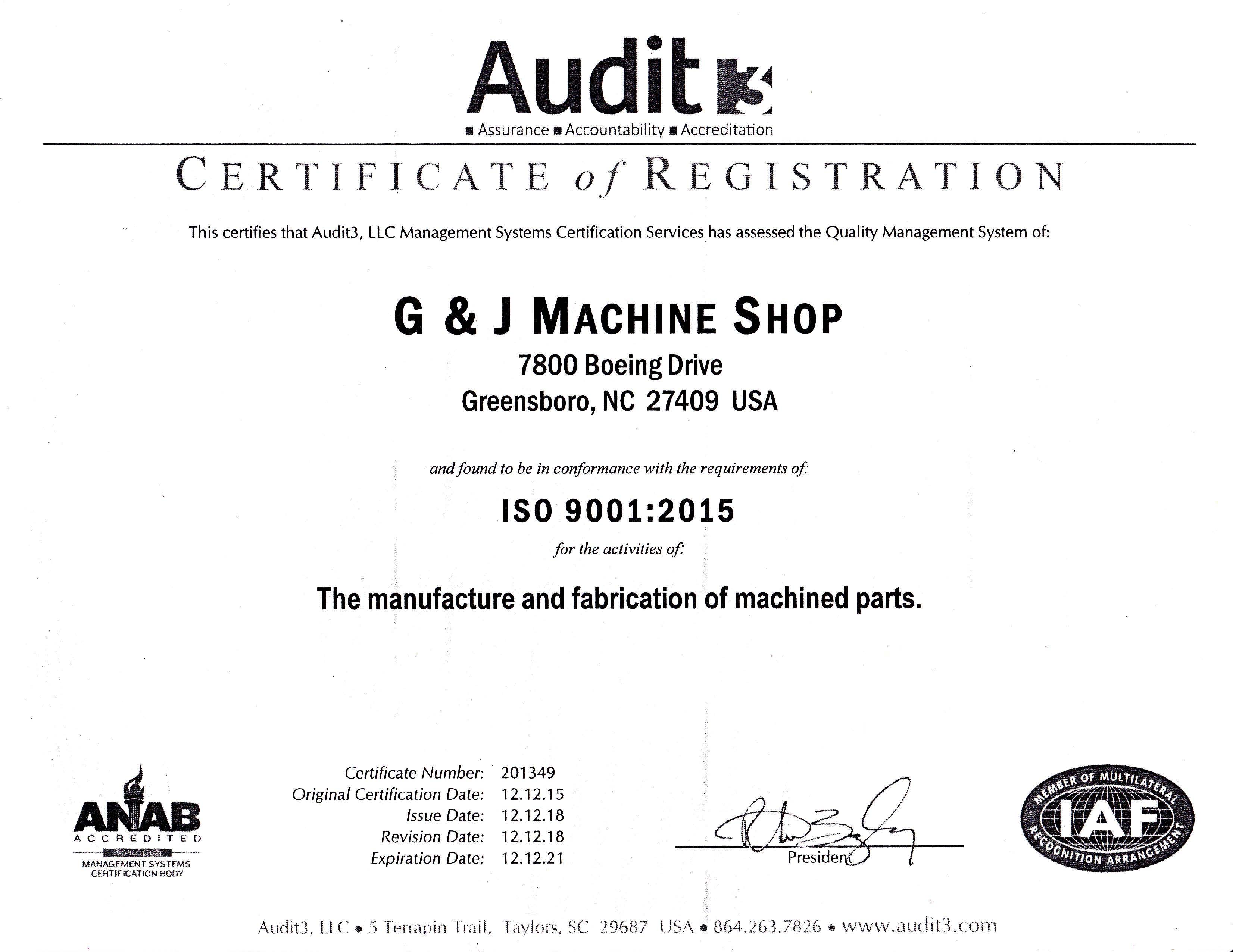 Machine Shop Greensboro, NC